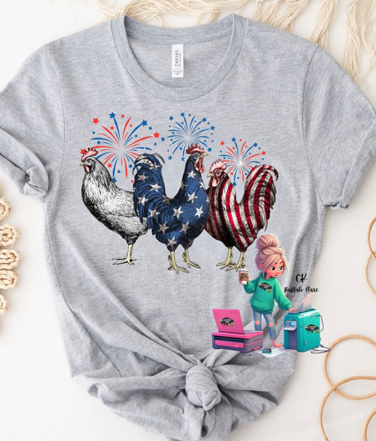 Patriotic Chickens